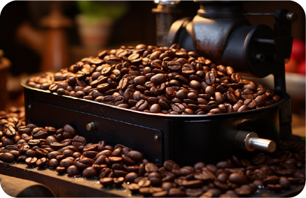 Roasted coffee beans